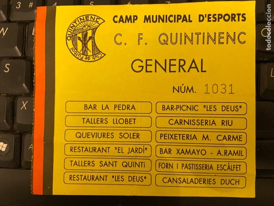 Sammelleidenschaft Sport: ENTRADA FUTBOL C.F. QUINTINENC album 3