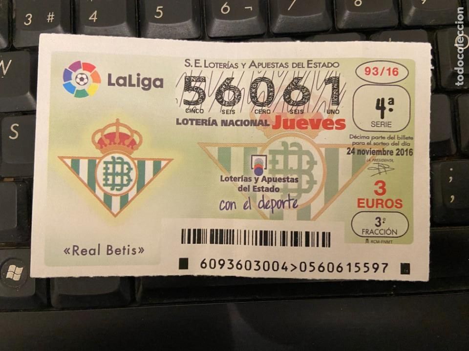 Sammelleidenschaft Sport: BETIS BILLETE DE LOTERIA ALBUM 5
