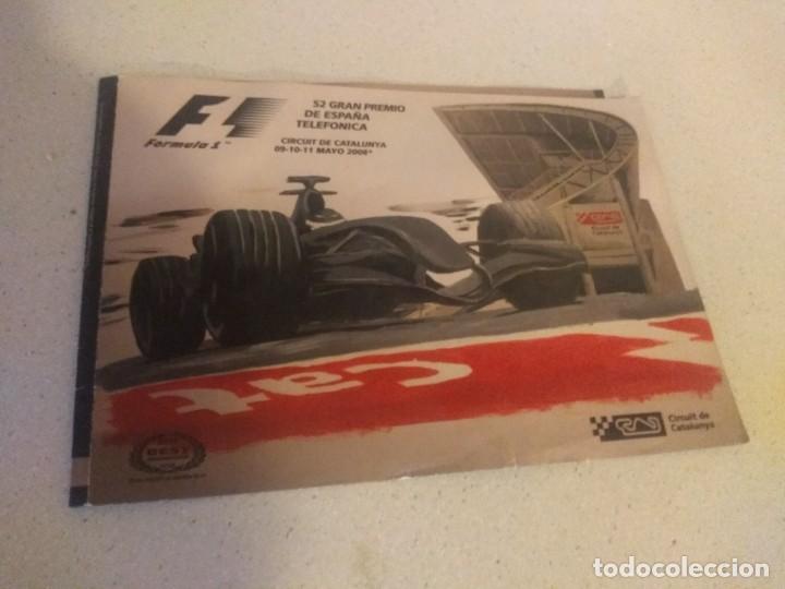 Coleccionismo deportivo: Tr&iacute;ptico a&ntilde;o 2008 Gran Premio F1 Catalunya. Autentico - Foto 2