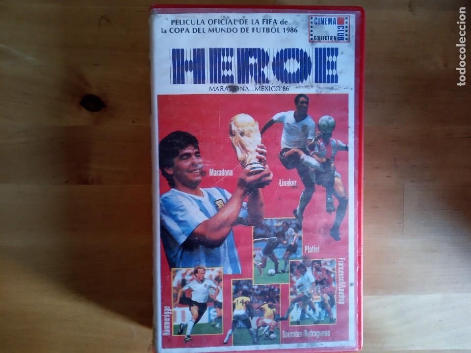 Coleccionismo deportivo: H&eacute;roe Maradona M&eacute;xico 86 cinta de v&iacute;deo VHS - Foto 1