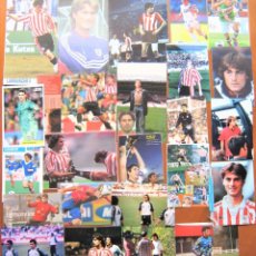 Coleccionismo deportivo: LOTE 38 POSTALES FOTOS FICHAS LAMINAS ATHLETIC CLUB BILBAO ORIGINAL REVISTA ATB39. Lote 232431110