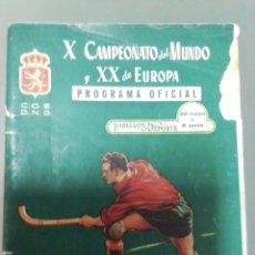 Coleccionismo deportivo: HOCKEI CAMPEONATO DE MUNDO. Lote 233801280