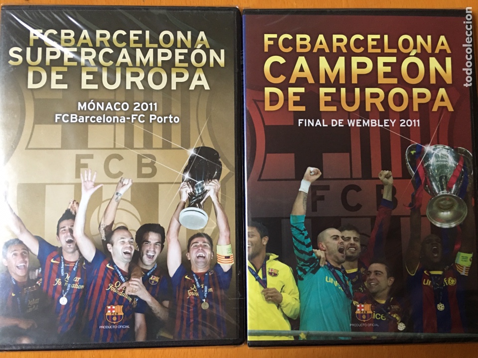 Coleccionismo deportivo: 2 DVD FC Barcelona Final Wembley 2011 y Final M&oacute;naco 2011 - Foto 1