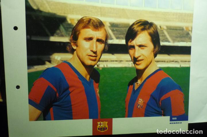 Coleccionismo deportivo: LAMINA ALBUM BAR&Ccedil;A -REXACH-CRUYFF - Foto 1