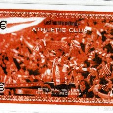 Coleccionismo deportivo: FINAL ATHLETIC CLUB-BARCELONA-COPIA BILLETE DE 8 EUROS PLASTIFICADO. Lote 238822510