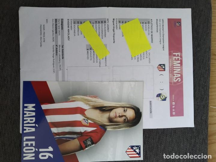 Coleccionismo deportivo: UEFA WOMEN&acute;S ATLETICO DE MADRID MARIA LEON - Foto 1