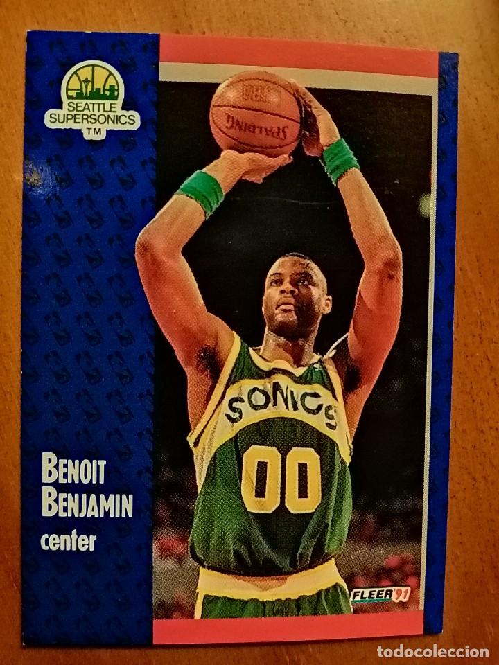 Coleccionismo deportivo: BALONCESTO - NBA - FLEER - A&Ntilde;O 1991 - CROMO NUEVO - N&Uacute;MERO 189 - BENOIT BENJAMIN - Foto 1