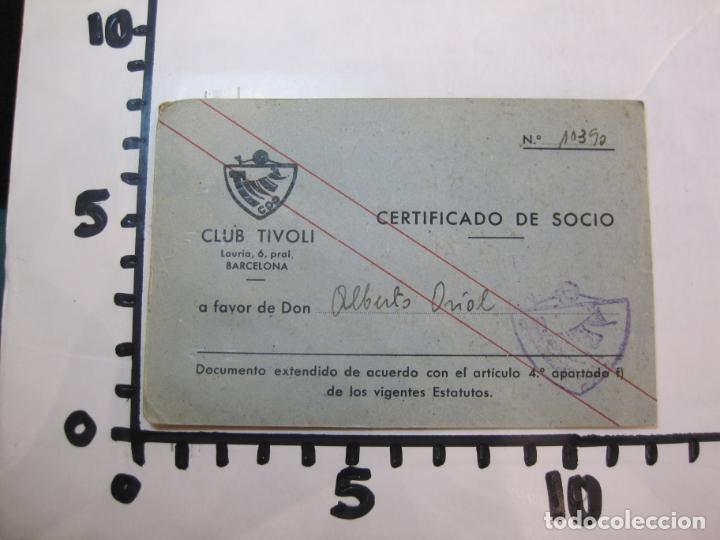 Coleccionismo deportivo: BARCELONA-CLUB TIVOLI-CERTIFICADO DE SOCIO-CARNET-AÑO 1957-VER FOTOS-(77.543) - Foto 6 - 240929315