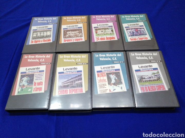 Coleccionismo deportivo: LA GRAN HISTORIA DEL VALENCIA CF- VHS TODOS LOS CAP&Iacute;TULOS - Foto 2