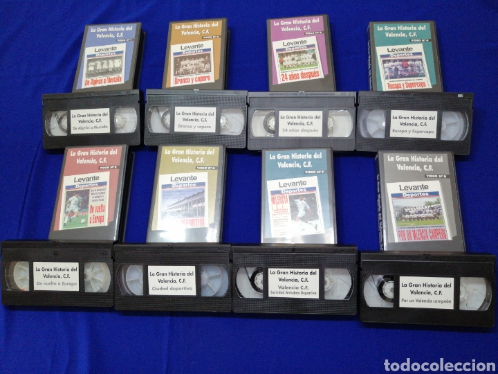 Coleccionismo deportivo: LA GRAN HISTORIA DEL VALENCIA CF- VHS TODOS LOS CAP&Iacute;TULOS - Foto 4