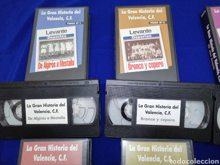 Coleccionismo deportivo: LA GRAN HISTORIA DEL VALENCIA CF- VHS TODOS LOS CAP&Iacute;TULOS - Foto 5