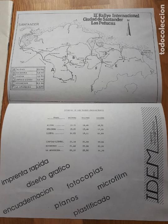 Coleccionismo deportivo: 9&ordm; Rally C. Santander - Pe&ntilde;ucas - Copa de Espa&ntilde;a 1987 - Foto 7