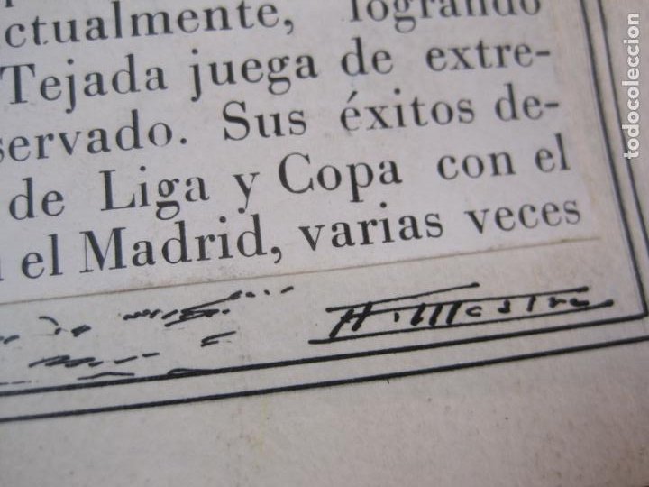 Coleccionismo deportivo: TEJADA-REAL MADRID-FC BARCELONA-ASES DEL DEPORTE-ORIGINAL A PLUMA-VER FOTOS-(K-2059) - Foto 4 - 248056205