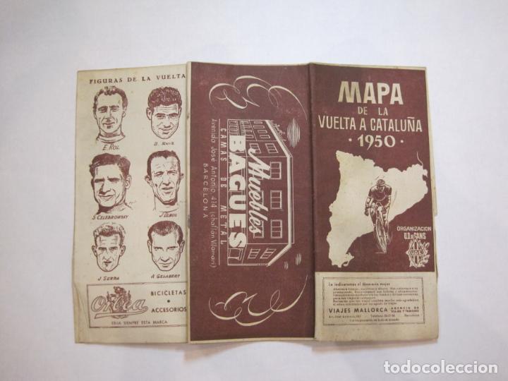 Coleccionismo deportivo: MAPA DE LA VUELTA CICLISTA A CATALUNYA 1950-ORGANIZACION U.D. DE SANS-VER FOTOS-(K-2092) - Foto 1 - 248812470
