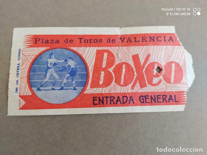 Coleccionismo deportivo: ENTRADA BOXEO PLAZA TOROS VALENCIA C1 - Foto 1