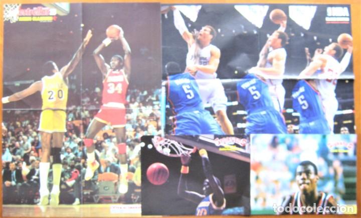 Coleccionismo deportivo: LOTE 82 POSTER NBA JUGADORES LAKERS CELTICS DALLAS NETS ORIGINAL REVISTA BUEN ESTADO NBA184 - Foto 3 - 251342540