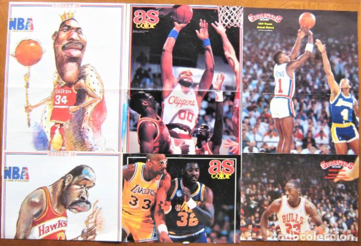 Coleccionismo deportivo: LOTE 82 POSTER NBA JUGADORES LAKERS CELTICS DALLAS NETS ORIGINAL REVISTA BUEN ESTADO NBA184 - Foto 4 - 251342540