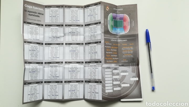 Coleccionismo deportivo: CALENDARIO LIGA REAL MADRID 2003 2004 - Foto 3