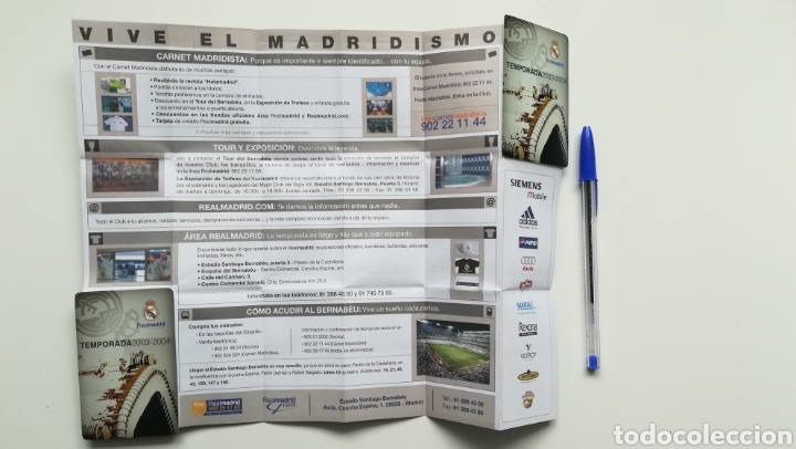 Coleccionismo deportivo: CALENDARIO LIGA REAL MADRID 2003 2004 - Foto 4