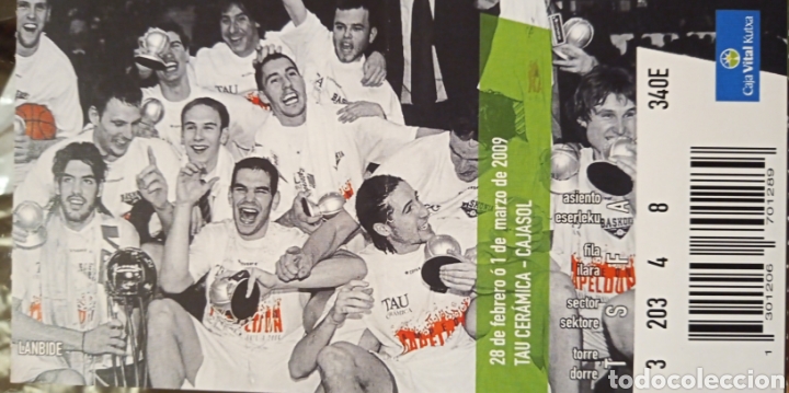 Coleccionismo deportivo: ENTRADA BASKONIA VS CAJASOL - Foto 1
