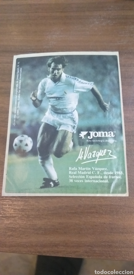 Coleccionismo deportivo: MART&Iacute;N V&Aacute;ZQUEZ R.MADRID PEGATINA - Foto 1