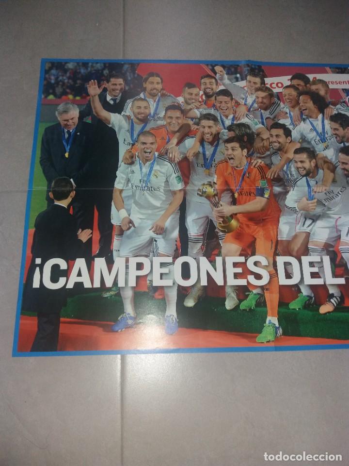 Coleccionismo deportivo: P&oacute;ster. Real Madrid, Copa Intercontinental, 2014, As - Foto 3
