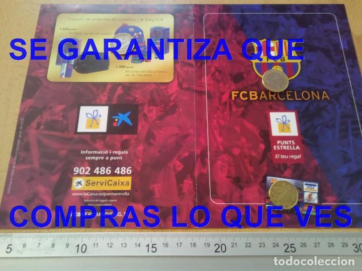 Coleccionismo deportivo: PUNTS ESTRELLA LA CAIXA BAR&Ccedil;A FC BARCELONA C99 - Foto 1