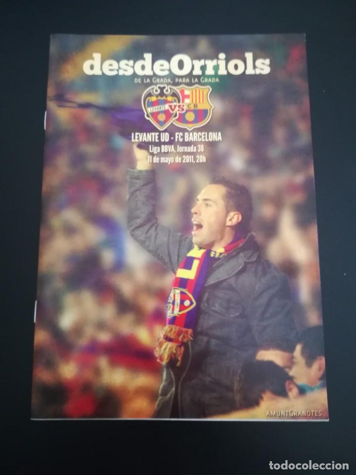 Coleccionismo deportivo: Programa del Levante UD - FC Barcelona (desdeOrriols) - Foto 1