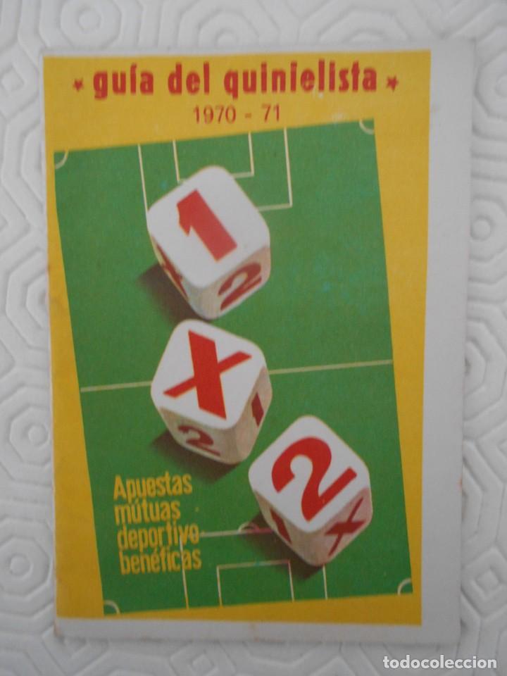 Coleccionismo deportivo: GUIA DEL QUINIELISTA. 1970- 71 - Foto 1