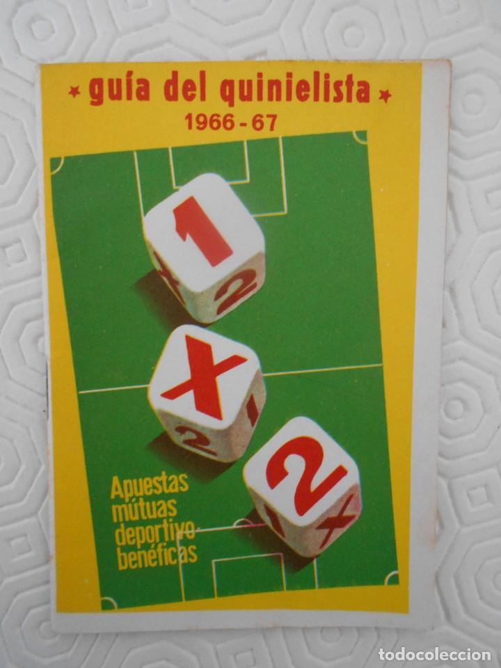 Coleccionismo deportivo: GUIA DEL QUINIELISTA. 1966 - 67. - Foto 1