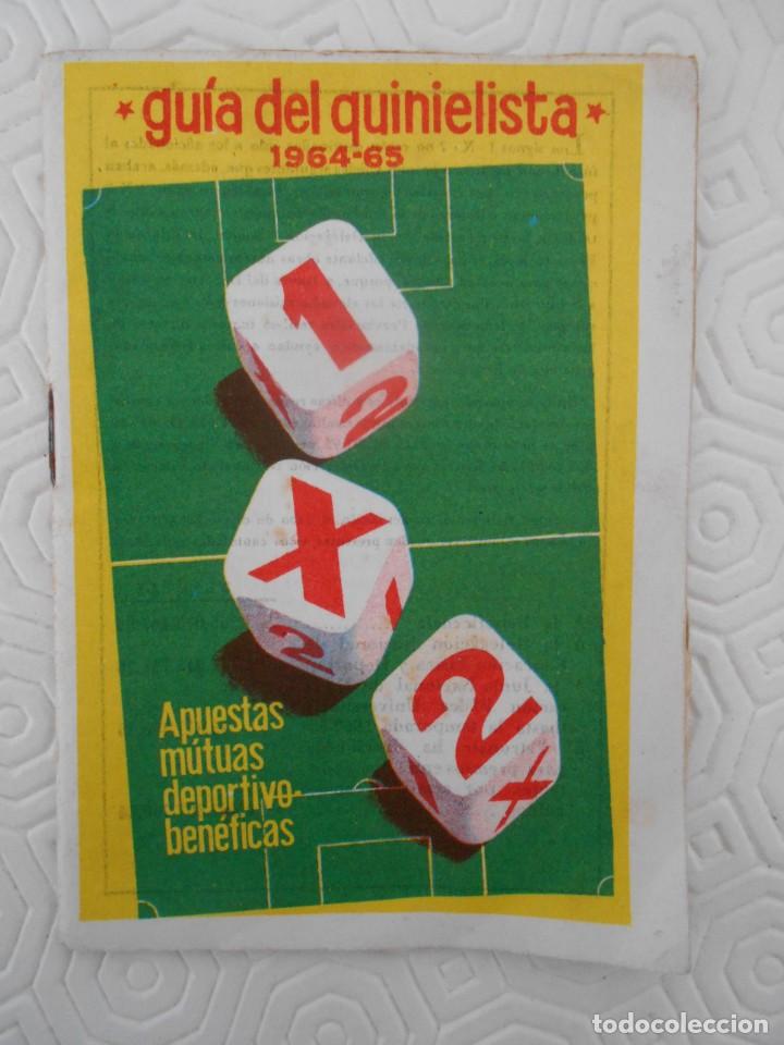 Coleccionismo deportivo: GUIA DEL QUINIELISTA. 1964 - 65. - Foto 1