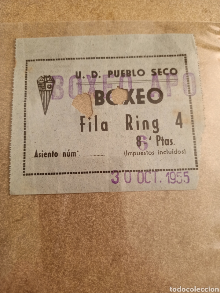 Coleccionismo deportivo: ENTRADA BOXEO AFICIONADOS 30 DE OCTUBRE DE 1955 - Foto 1