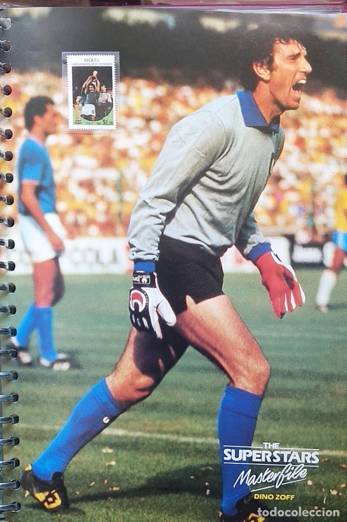 Coleccionismo deportivo: FICHA DE LAS SUPER ESTRELLAS DE MASTERFILE - EDICION INGLESA - CON SELLO DINO ZOFF - Foto 1
