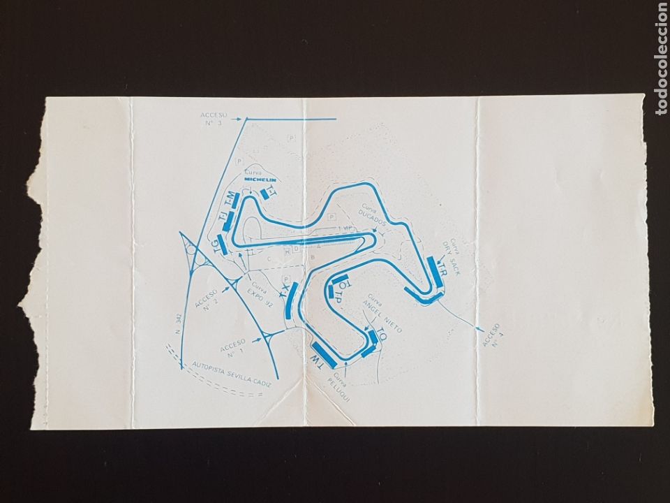 Coleccionismo deportivo: ENTRADA CIRCUITO DE JEREZ . EXPO 92 - Foto 2