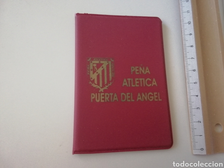 Coleccionismo deportivo: CARTERA VAC&Iacute;A PE&Ntilde;A ATL&Eacute;TICA PUERTA DEL ANGEL - Foto 1