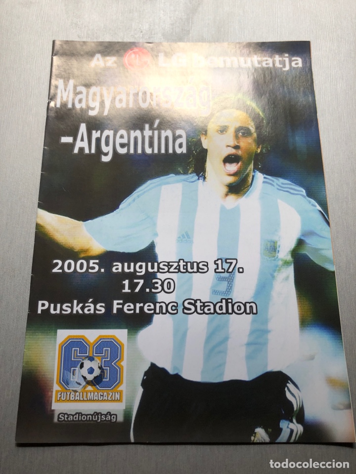 Coleccionismo deportivo: 17/08/2005 Debut Messi con argentina programa oficial - Foto 1