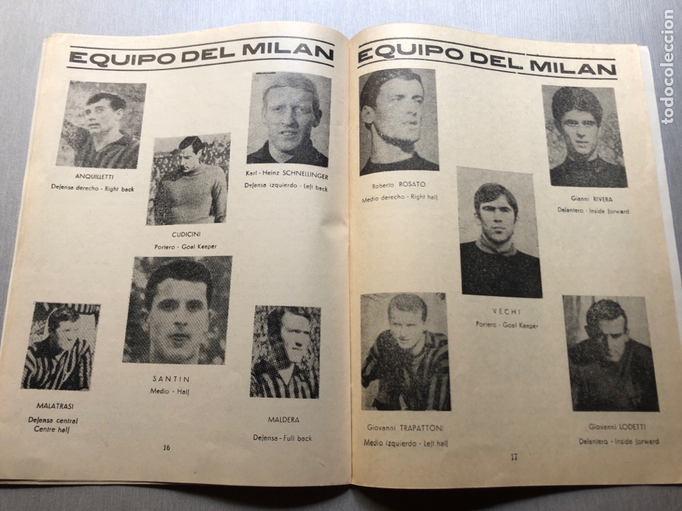 Coleccionismo deportivo: 1969 Ajax Mil&aacute;n Final Copa Europa programa oficial - Foto 5
