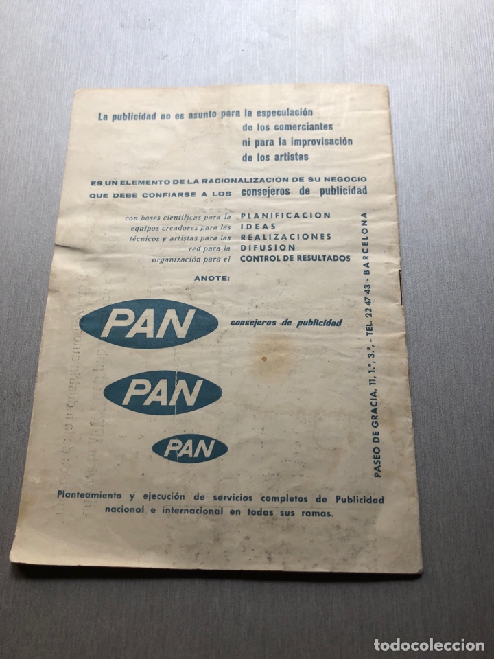 Coleccionismo deportivo: 1959 FC Barcelona Nimes Olympique programa oficial - Foto 4