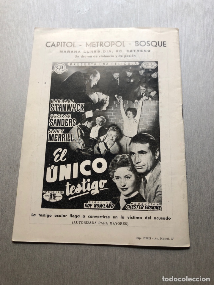 Coleccionismo deportivo: 1955 FC Barcelona OGC Niza programa oficial - Foto 4