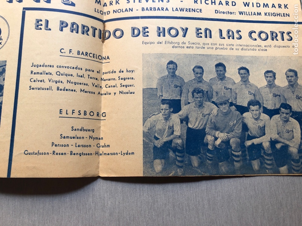 Coleccionismo deportivo: 1949 FC Barcelona Elfsborg programa oficial - Foto 3