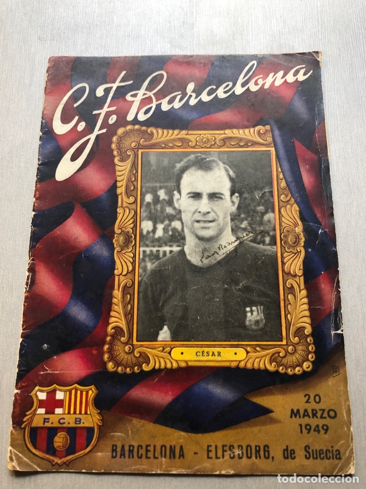 Coleccionismo deportivo: 1949 FC Barcelona Elfsborg programa oficial - Foto 1