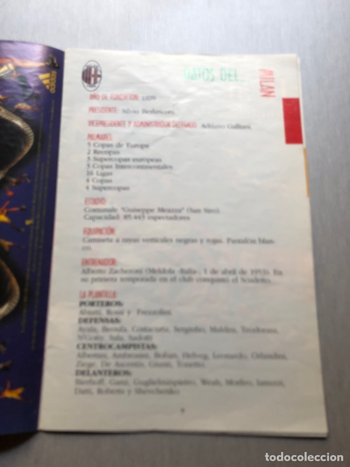 Coleccionismo deportivo: 1999 Real Madrid Mil&aacute;n programa XXI Trofeo Bernabeu - Foto 3