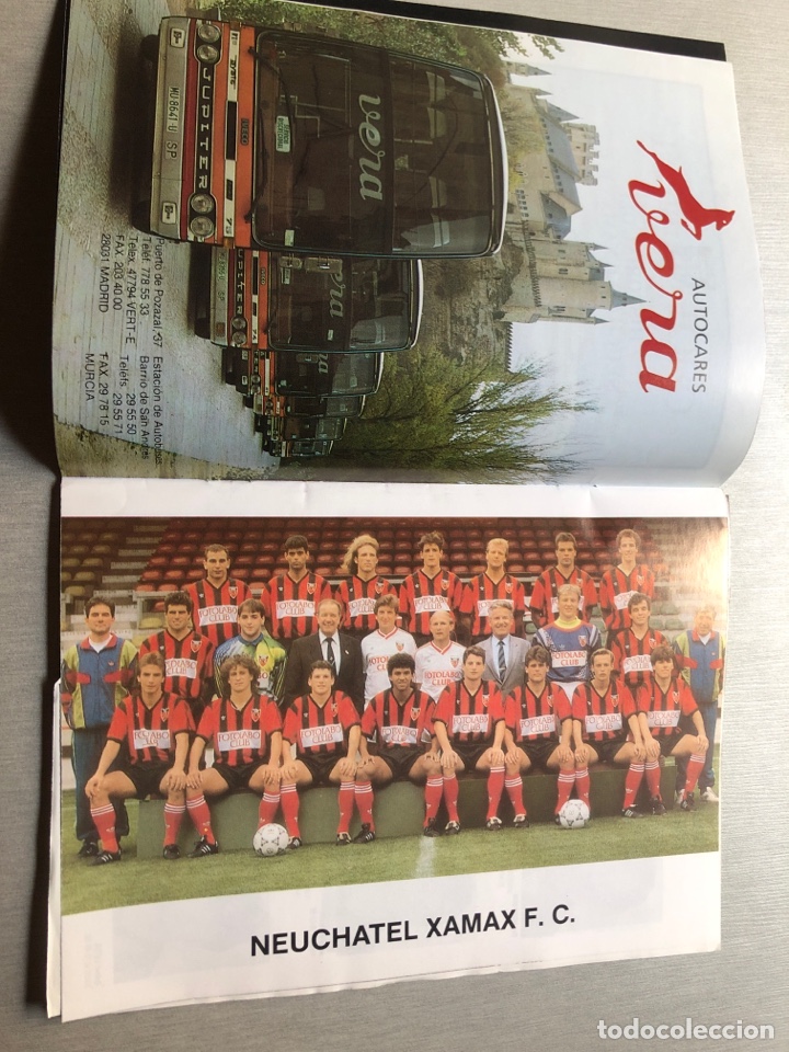 Coleccionismo deportivo: 1991 Real Madrid Neuchatel programa oficial UEFA - Foto 2