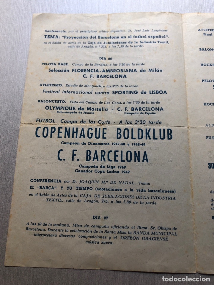 Coleccionismo deportivo: 1949 FC Barcelona programa Bodas de Oro - Foto 2