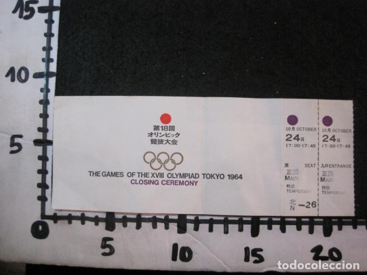 Coleccionismo deportivo: JUEGOS OLIMPICOS TOKYO 1964-CLOSING CEREMONY-CLAUSURA-ENTRADA ANTIGUA-VER FOTOS-(K-3993) - Foto 4 - 284655798