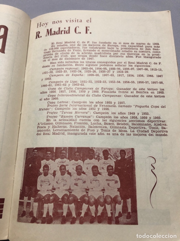 Coleccionismo deportivo: 1963-64 Anuario con programa de Copa - Foto 3