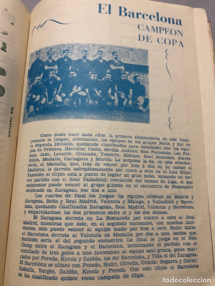 Coleccionismo deportivo: 1963-64 Anuario con programa de Copa - Foto 5