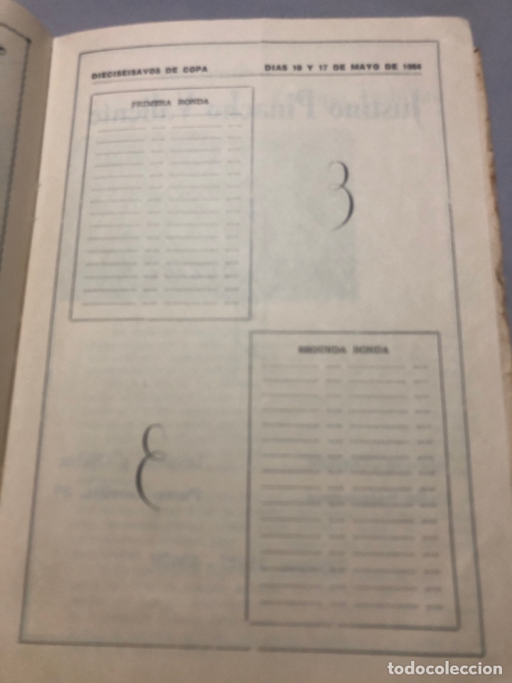 Coleccionismo deportivo: 1963-64 Anuario con programa de Copa - Foto 6