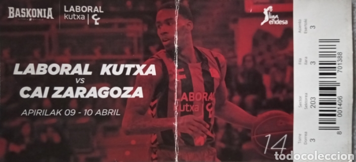Coleccionismo deportivo: ENTRADA BASKONIA VS CAI ZARAGOZA - Foto 1