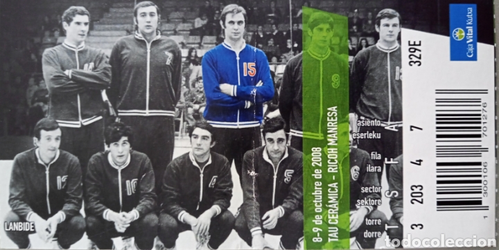 Coleccionismo deportivo: ENTRADA BASKONIA VS RICOH MANRESA - Foto 1